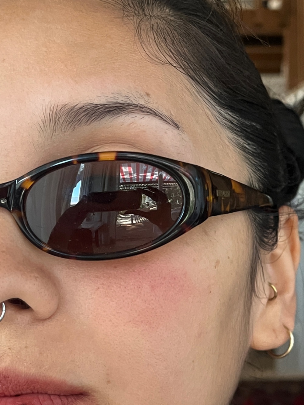Ralph Lauren Tortoise Shell Brown & Amber Sunglasses - Picture 6 of 7